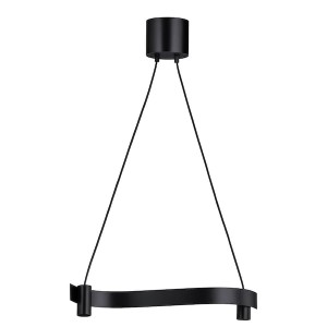 IKEA ACKJA pendant lamp, wave shaped/black, 24 in, Ikea Outlet | 1274MHOCJ
