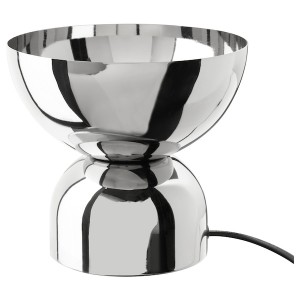 IKEA ACKJA table lamp, nickel plated, Ikea Outlet | 2653DRHZV