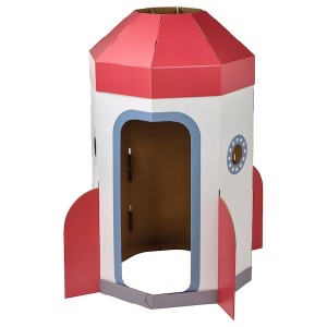 IKEA AFTONSPARV children's tent, rocket white/red, Ikea Outlet | 9264QVFIS