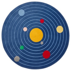 IKEA AFTONSPARV rug, space rounded/blue, 4'4 in, Ikea Outlet | 3054LBXYR