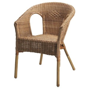 IKEA AGEN Armchair, rattan, bamboo, Ikea Outlet | 3259EHGNL