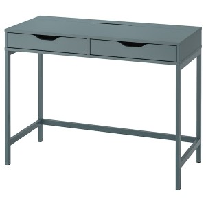 IKEA ALEX desk, 39 3/8x18 7/8 in Gray / Turquoise, Ikea Outlet | 4015CANZS