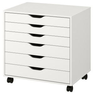 IKEA ALEX drawer unit on casters, 26 3/8x26 in White, Ikea Outlet | 4160QUGLF