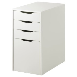 IKEA ALEX drawer unit/drop file storage, 14 1/8x27 1/2 in White, Ikea Outlet | 1908WPFRT