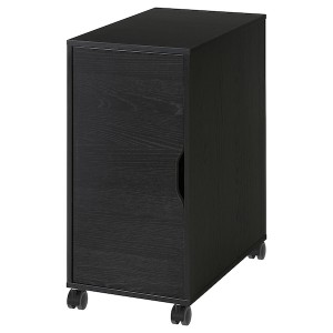 IKEA ALEX storage unit on casters, 14 1/8x29 7/8 in Black Brown / Black, Ikea Outlet | 3109YGQJF