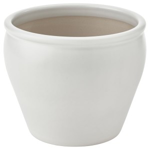 IKEA AMBRARÖNN plant pot, indoor/outdoor/white, 6 in, Ikea Outlet | 4573SOEDU