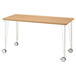 IKEA ANFALLARE / KRILLE desk, 55 1/8x25 5/8 in White, Ikea Outlet | 3091RGUYF