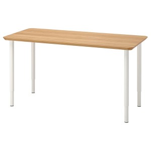 IKEA ANFALLARE / OLOV desk, 55 1/8x25 5/8 in White, Ikea Outlet | 9072CYVAO