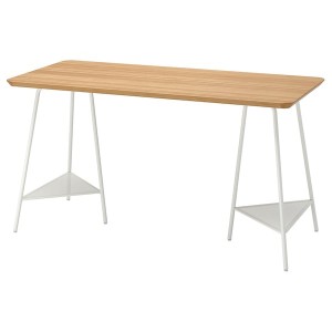 IKEA ANFALLARE / TILLSLAG desk, 55 1/8x25 5/8 in White, Ikea Outlet | 4297VIPSQ
