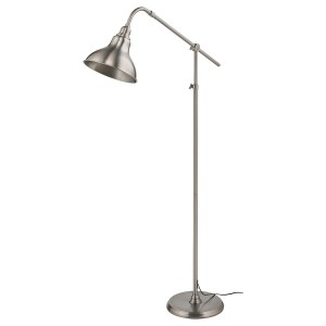 IKEA ANKARSPEL floor/reading lamp, pewter effect, Ikea Outlet | 4528FWBTM