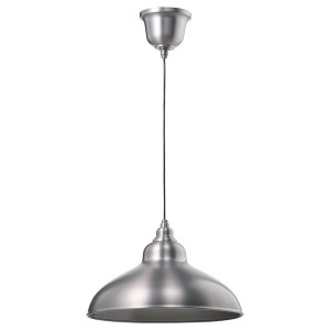IKEA ANKARSPEL pendant lamp, pewter effect, 15 in, Ikea Outlet | 3250WDTBK