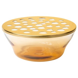 IKEA AROMATISK vase, glass/lid, 4x8 in, Ikea Outlet | 3798ZWEXP