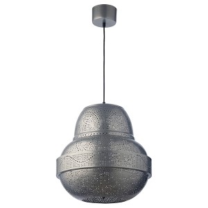 IKEA ASIGE pendant lamp, silver color, Ikea Outlet | 5624VNDZE