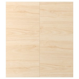 IKEA ASKERSUND 2-p door/corner base cabinet set, light ash effect, 13x30 in, Ikea Outlet | 6498QKASO