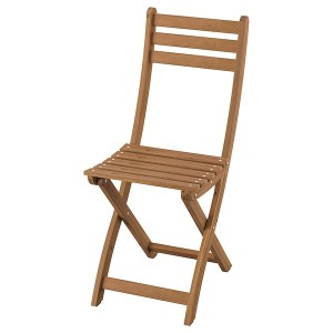 IKEA ASKHOLMEN chair, outdoor, foldable dark brown, Ikea Outlet | 5190YTEMW