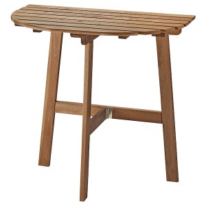 IKEA ASKHOLMEN table for wall, outdoor, folding dark brown, 27 1/2x17 3/8 in, Ikea Outlet | 3165HSDGE