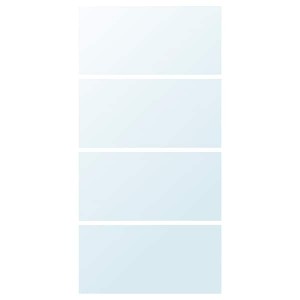 IKEA AULI 4 panels for sliding door frame, mirror glass, 39 3/8x79 1/8 in, Ikea Outlet | 8043ITPYZ