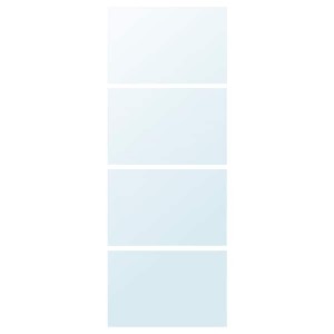 IKEA AULI 4 panels for sliding door frame, mirror glass, 29 1/2x79 1/8 in, Ikea Outlet | 4528MVPID