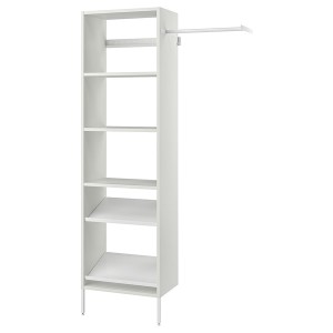 IKEA AURDAL wardrobe combination, 47-60x15 3/4x87 in White, Ikea Outlet | 6854TLCEF