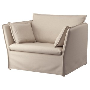 IKEA BACKSÄLEN cover 1.5-seat armchair Katorp Natural, Ikea Outlet | 2394LNTAK