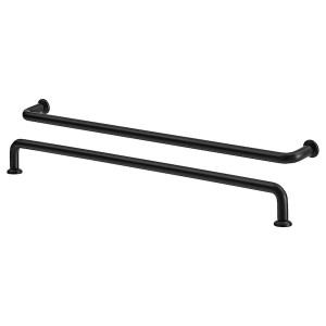 IKEA BAGGANÄS handle, 133/16 in, 2 pack Black, Ikea Outlet | 5976JBPGU