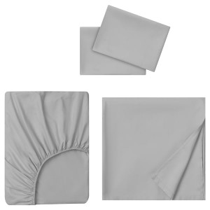 IKEA BANDPALPMAL sheet set, Full/Double Light Gray, Ikea Outlet | 5409VGWMT