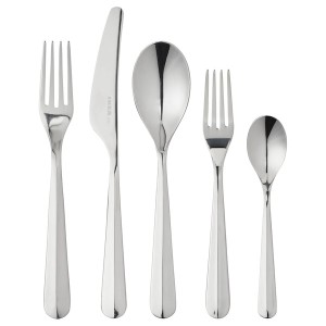 IKEA BÄCKÖRING 20-piece flatware set, stainless steel, Ikea Outlet | 3609HCVXP