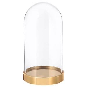 IKEA BEGÅVNING glass dome with base, 7 in, Ikea Outlet | 8576CBTZY