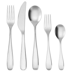 IKEA BEHAGFULL 20-piece flatware set, stainless steel, Ikea Outlet | 6571TYFBU