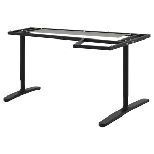 IKEA BEKANT Underframe for corner table top, 63x43 1/4 in Black, Ikea Outlet | 7180KLISV