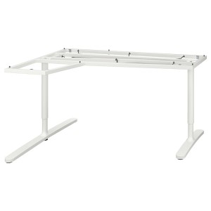IKEA BEKANT Underframe for corner table top, 63x43 1/4 in White, Ikea Outlet | 5931PAZVB