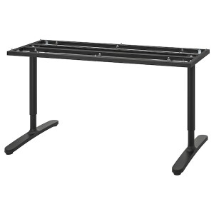 IKEA BEKANT Underframe for table top, 63x31 1/2 in Black, Ikea Outlet | 3458WTSRY