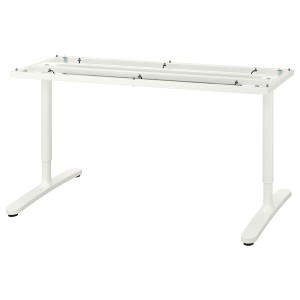 IKEA BEKANT Underframe for table top, 63x31 1/2 in White, Ikea Outlet | 1207DJBGH