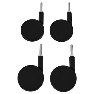 IKEA BEKANT caster, 4 pack Black, Ikea Outlet | 2045YUQKM