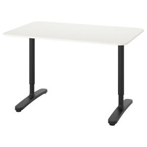 IKEA BEKANT desk, 47 1/4x31 1/2 in White / Black, Ikea Outlet | 9254LDMBU