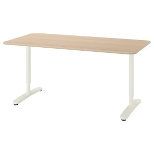 IKEA BEKANT desk, 63x31 1/2 in White, Ikea Outlet | 3276ZDVGJ