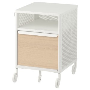 IKEA BEKANT storage unit on casters, 16 1/8x24 in White, Ikea Outlet | 7540TVYOI