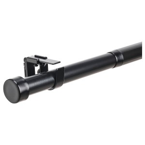IKEA BEKRÄFTA curtain rod set, 47 ¼-82 ¾1 1/8 in Black, Ikea Outlet | 1729IDOYN