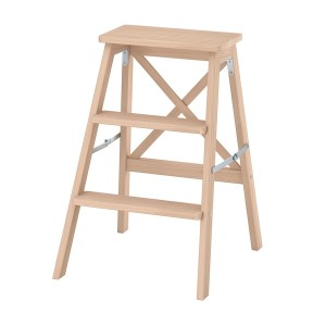 IKEA BEKVÄM stepladder, 3 steps, 24 3/4 in Beech, Ikea Outlet | 4219ZNUSM