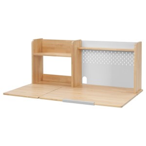 IKEA BERGLÄRKA desk top and shelf, birch, 47 1/4x27 1/2 in, Ikea Outlet | 2856JWKMS