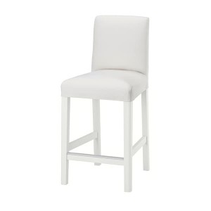 IKEA BERGMUND bar stool with backrest White / Inseros White, Ikea Outlet | 5210YVGHU