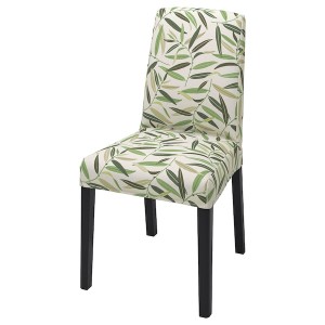 IKEA BERGMUND chair Black / Fågelfors Multicolor, Ikea Outlet | 2307ERCXL