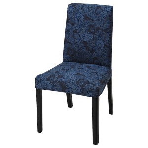IKEA BERGMUND chair Black / Kvillsfors Dark Blue / Blue, Ikea Outlet | 9240NJIBQ