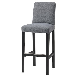 IKEA BERGMUND cover for bar stool with backrest Gunnared Medium Gray, Ikea Outlet | 7843QLECT