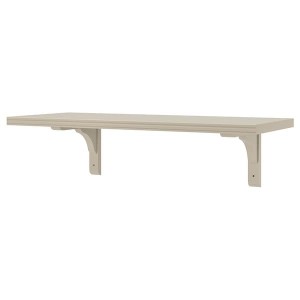 IKEA BERGSHULT / RAMSHULT wall shelf, 31 1/2x11 3/4 in Gray / Beige, Ikea Outlet | 7145VXTJG