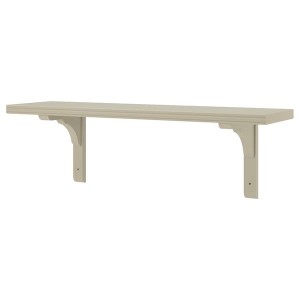 IKEA BERGSHULT / RAMSHULT wall shelf, 31 1/2x7 7/8 in Gray / Beige, Ikea Outlet | 6312PRVLX
