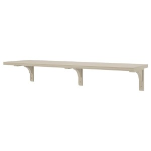IKEA BERGSHULT / RAMSHULT wall shelf, 47 1/4x11 3/4 in Gray / Beige, Ikea Outlet | 0268IXPYV