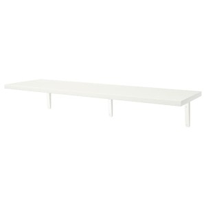 IKEA BERGSHULT / TOMTHULT shelf with bracket, white, 47 1/4x11 3/4 in, Ikea Outlet | 8092RBMPY