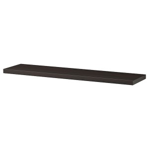 IKEA BERGSHULT shelf, 31 1/2x7 7/8 in Brown / Black, Ikea Outlet | 5614GVWFX