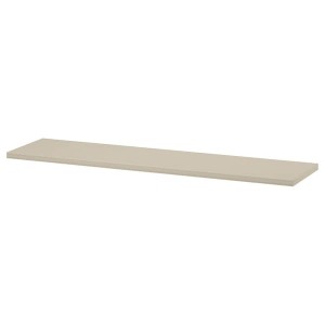 IKEA BERGSHULT shelf, 47 1/4x11 3/4 in Gray / Beige, Ikea Outlet | 5491JTISG